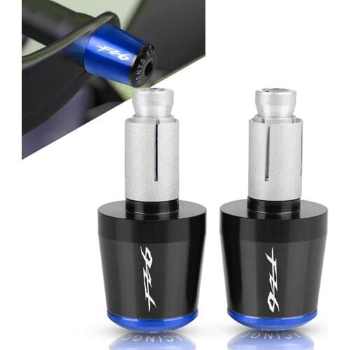 7/8" 22mm Motorcycle Handlebar Grips End Handle Bar Cap End Plug For Yamaha FZ6 FAZER FZ6R 2004 2005 2006 2007 2008 2009 2010