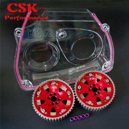 Cam Gear Pulley + Timing Belt Cover For Nissan Skyline R32 R33 GTS RB25DET