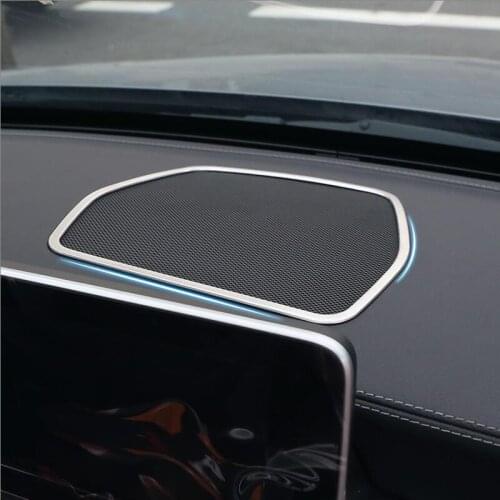Car styling Audio Speaker Dashboard Loudspeaker Cover Stickers Trim Accessories LHD For Mercedes Benz C Class W205 C180 C200