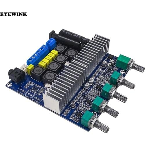 TPA3116 Bluetooth 5.0 Stereo Subwoofer Amplifier Board 2.1 Channel High Power Home Audio Amplifier 2*50W+100W Bass AMP