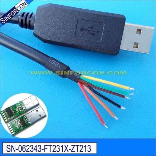 Android Mac all windows ft231x usb rs232 wire end adapter cable for mcu plc scanner pos