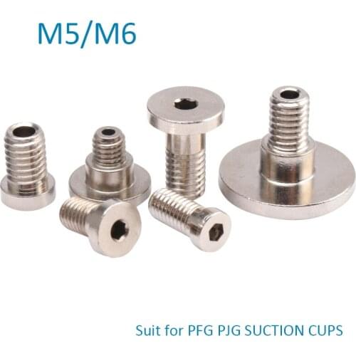 10pcs Vacuum Suction Cup Connector Fitting Environment Friendly M5 M6 Conversion PFG PJG Vacuum Chuck Supporting Screw Pneumatic