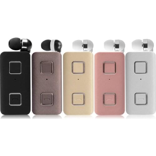 Call Vibration Sports Stereo Mini Clip On Bluetooth Headset Wireless Bluetooth Handsfree Clip Earphone Earplugs Clamp Collar