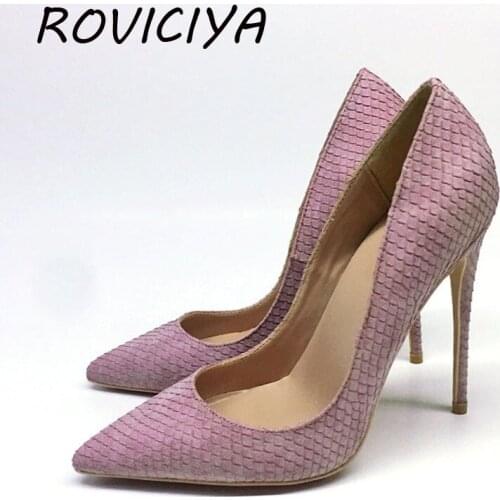 Pointed Toe Women Pumps Elegant Women Pumps 12cm High Heels Ladies Shoes Thin Heel Party Shoes YG036 ROVICIYA