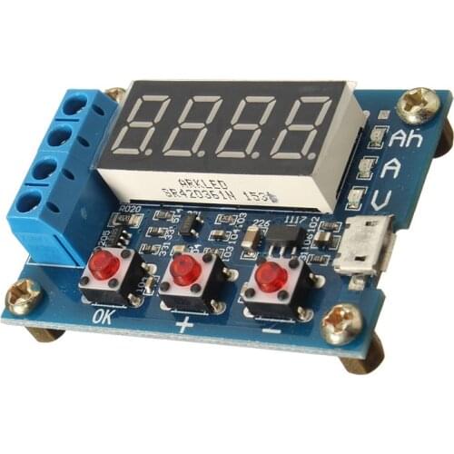 1.2v 12v ZB2L3 18650 Li-ion Lithium Battery Capacity Tester + Resistance Lead-acid Battery Capacity Meter Discharge Tester