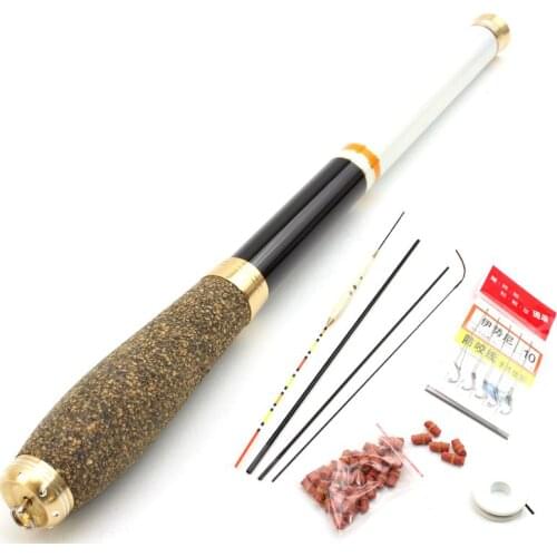 1.5M -2.7M Ultralight Stream Hand Pole Carbon Fiber Casting Telescopic Carp Fishing Rod Fish Tackle Children use the fishing rod
