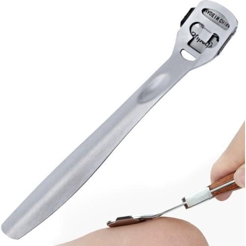 1pc Stainless Steel Callous Knife Feet Dead Hard Skin Cutter Remover Foot Care Scraping Cuticle Knife Shaver Pedicure Tool