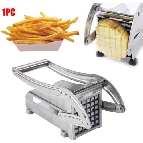 1pc Kitchen Stainless Steel Manual Potato Cutter French Fries Slicer Potato Chips Maker Meat Chopper Dicer Cutting Machine Tools