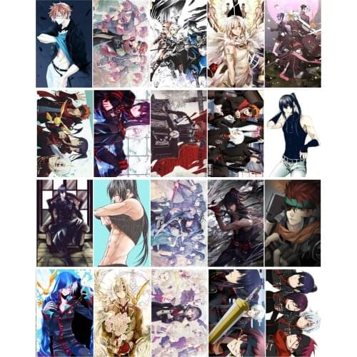 20pcs one Set D gray-man Anime Manga Card Paster IC Card Stickers