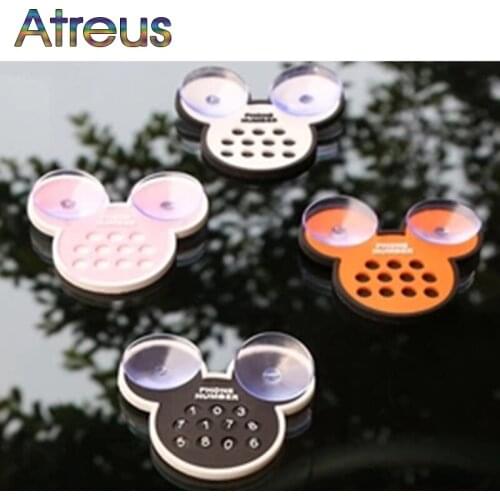 Atreus Car cartoon temporary parking card number plate for Nissan Juke X-trail Qashqai Opel Astra J H G Insignia Kia RIO Ceed