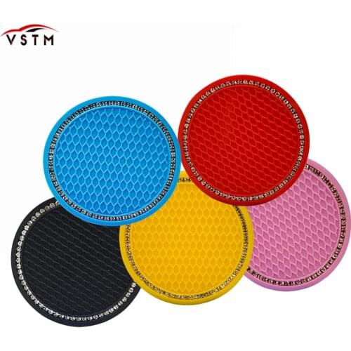 Car Coaster Water Cup Bottle Holder Anti-slip Pad Mat Silica Gel For Interior Decoration Car Styling Accessories
