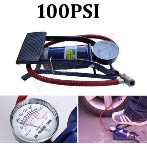 Car pump air compressor Car-styling Foot Air Pump 100PSI Car Vehicle Tires Bicycle Bike Motorbike Ball Inflator high quality