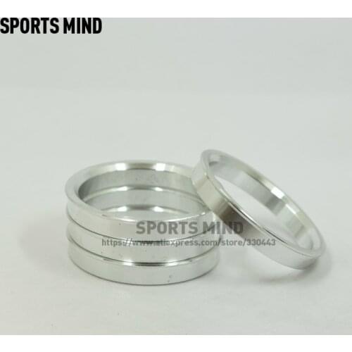4PCS/lot Car Wheel Hub Centric Rings OD=65.1mm ID=56.1mm Aluminium Alloy Car Wheel Bore Center Collar