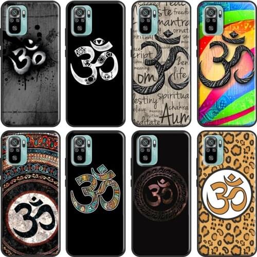 Aum om Namaste Symbol Zen Yoga Case For Xiaomi Redmi Note 10 Pro 8 7 K40 8T 9S 9C 9A 8A 7A 9T Note 9 8 Pro Phone Cover