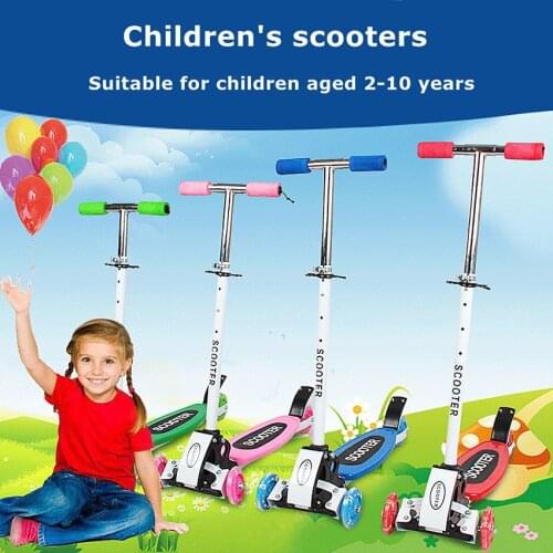 Children Scooter 3 Wheel Folding Flash Swing Car Lifting 2-15 Years Old Baby Stroller Ride Bike Vehicle Children Toys Gifts