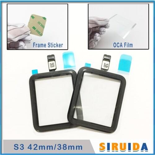 1Pcs 42mm 44mm For Apple Watch Series 6 5 4 3 S2 S3 S4 SE S5 LCD Front Touch Screen Digitizer Sensor Glass Lens Replacement