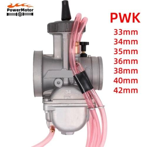 Universal 33 34 35 36 38 40 42mm PWK Motorcycle Carburetor Carb For Racing Parts With Power Jet Dirt Bike ATV Off-Road