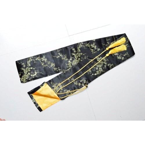 Nice Soft And Delicate Silk Sword Bag Fitting For Japanese Samurai Sword Katana Black Plum-Blossom Sword Bag