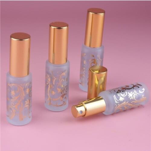 Fashion 1Pieces Gold Color 15ml Glass spray bottles ,empty perfume glass 15ml bottles , 0.5 oz antique cut glass perfume bottles