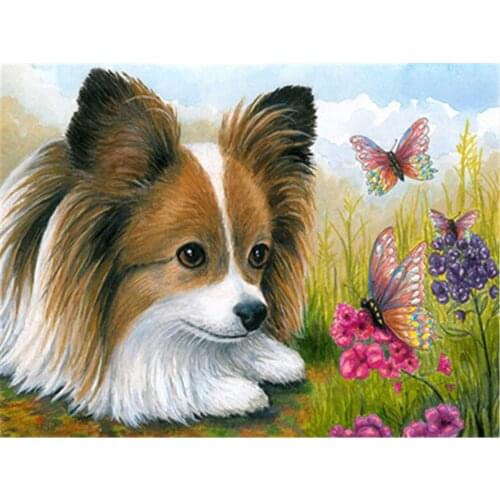 Animal Dog DIY 11CT Cross Stitch Embroidery Kits Needlework Craft Set Cotton Thread Printed Canvas Home Decoration On Design