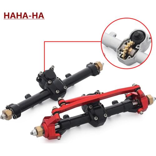 RC Car Front Rear Straight Complete Axle for 1/24 RC Crawler Axial SCX24 90081 Chevrolet C10 B-17 Truck Upgrade