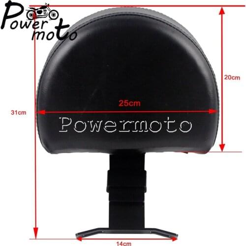 Motorcycle Plug-In Driver Backrest Black Seat Cushion For Harley Softail Classic Bikes 2018-UP