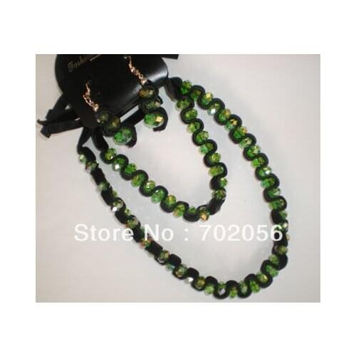 Luxury Sets ball chain necklace earrings,bracelet fashion jewelry sets 8 sets/lot ONLY 8SETS LEFT #3391