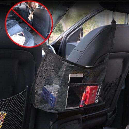 Car Seat Storage Net Pocket Storage Bag Car Screen Suspension Storage Bag Multi-Function Storage Bag Car Interior Storage Bag