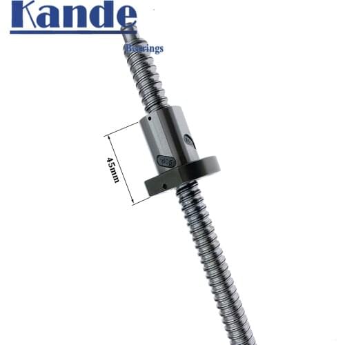 SFU1605 Lead screw 1515 350 400 450 500 550 600mm C7 precision ball screw with 1605 flanged single ball nut BK / BF12 machining