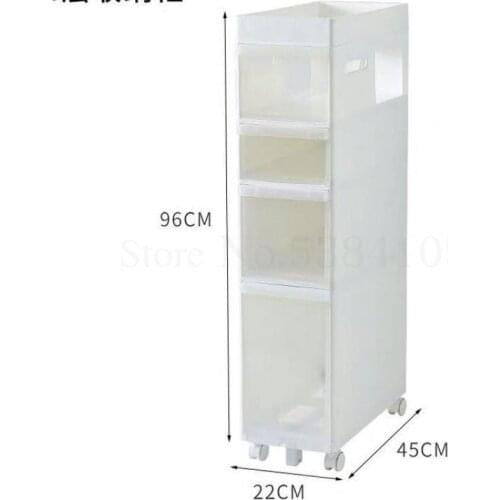 Bathroom Seam Reception Cabinet Bathroom Washing Table Storage Cabinet Toilet Reception Rack Side Cabinet Narrow Seam Stora