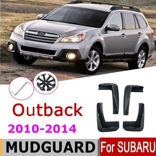 Car Mudflap Fender For Subaru Outback BR 2010-2014 Over Fender Mud Flaps Guard Splash Flap Mudguard Accessories 2013 2012