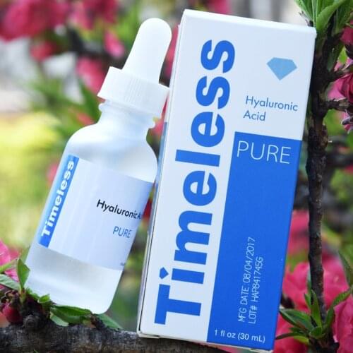Timeless 100% Hyaluronic Acid Pure Face Serum Nature Age Less With Sealed 30 ml Deep Moisturizing Anti-Aging Whitening Skin Care