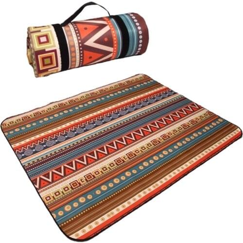 Top!-Camping Mat Thicken Foldable Waterproof Picnic Mat Camping Blanket for Multiplayer Pad Outdoor Travel Beach