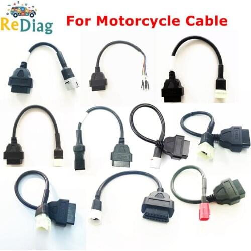 For Motorcycle OBD 2 Extension Cable For YAMAHA/Ducati/SUZUKI/Kawasaki/HONDA/Delphi 3/4/6 PIN Adapter OBD2 Connector