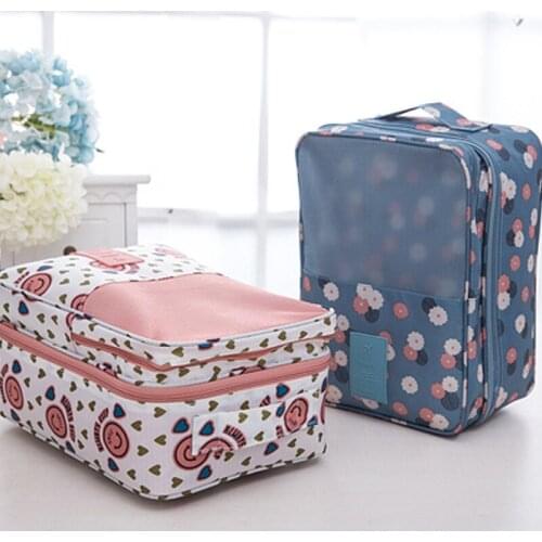 Convenient Travel Storage Bag Nylon 6 Colors Portable Organizer Bags Shoe Sorting Pouch multifunction