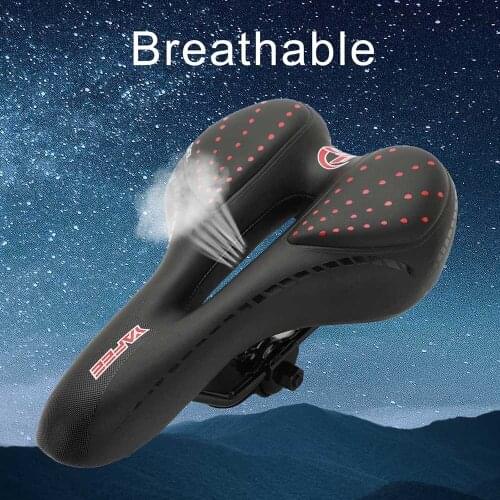 Comfortable Bicycle Saddle MTB Mountain Road Bike Seat Soft PU Leather Hollow Breathable Cushion Cycling Accessories Bike Seats