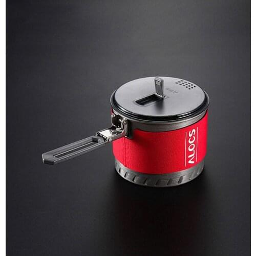 Outdoor pot Camping picnic equipment Single pot Portable camping pot Shaped design 2.0 liters Instant noodle pot