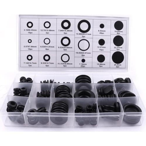 125Pcs/Set Universal Car Metric Rubber O-rings Washer Seals Plastic Case Wear-Resistant Assortment for Auto Moto O-ring Hot Sale