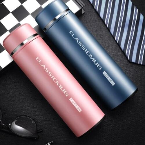 New 500ML 304 Stainless Steel Vacuum Flask Insulated Travel Sport Coffee Filter Mug Cup Hot Double Wall Water Thermos Bottle