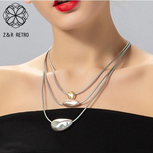 Vintage Chokers Necklace Chains Around the Neck Simple Statement Pendants Costume Jewelry for Woman Suspension Accessories 2021