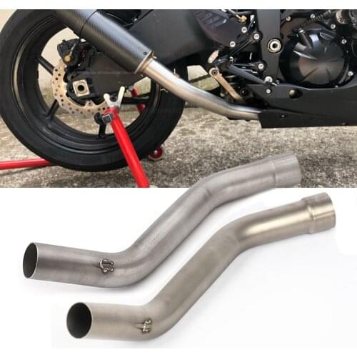 ZX6R ZX 10R ZX10R motorcycle exhaust contact middle pipe connector Slip On for kawasaki ZX-6R 2009~2014 or ZX-10R 2008-2017