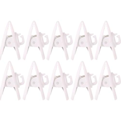 10Pcs/Set Cable Cord Clip Clamp Collar Lapel Shirt Holder For Headphone Earphone