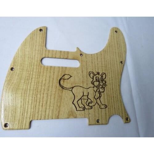 1pc carved ailanthus wood Telecaster Guitar Tele Pickguard #2292