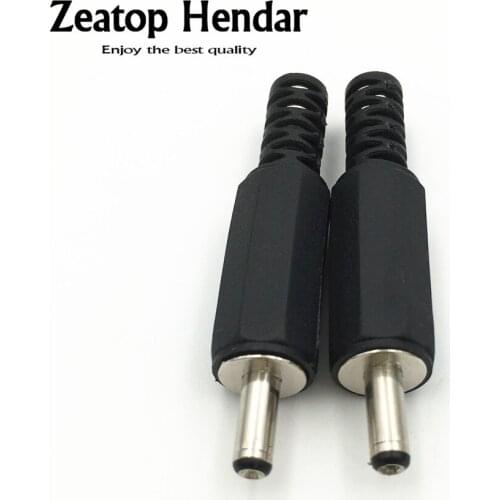 100Pcs 3.5mm x 1.1mm DC Power Cable Male Plug Connect Socket for CCTV Camera Led