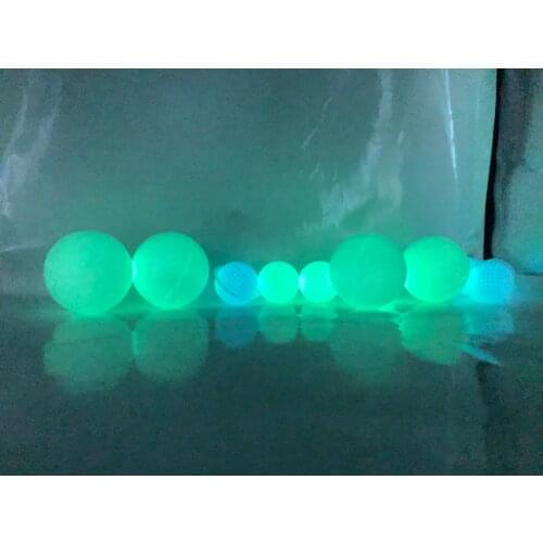 12pcs/Bag 42mm PU foam stress golf ball glow in the dark golf ball Luminous golf balls