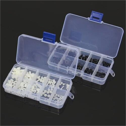 150Pcs M2 M2.5 M3 M4 M5 Nylon Hex Screw Bolt Nut Standoff Assortment Spacer Kit