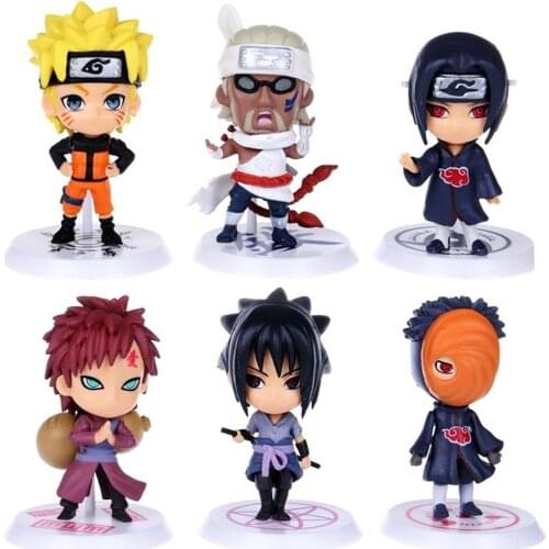 6pcs Demon Slayer Doll Anime Characters Figure Cake Decor Anime Cartoon Cake Decorations Lovely Cartoon Doll Ornament