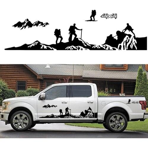 8PCS Car Door Side Stickers For Ford Ranger Raptor F150 F-150 Off Road 4X4 Climber Pickup DIY Auto Decals Sticker Accessories