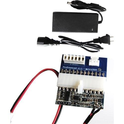 Adapter plate with PICO Power Panel For Sega Dreamcast PICO PSU Power Supply 110V-220V 12v PICO Power Panel