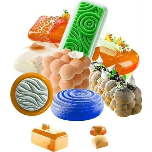 SHENHONG 29 Types Non-Stick Silicone Mold Heart Cake Decorating Tools Cloud-Shaped Mousse Baking Mould Party Kitchen Bakeware